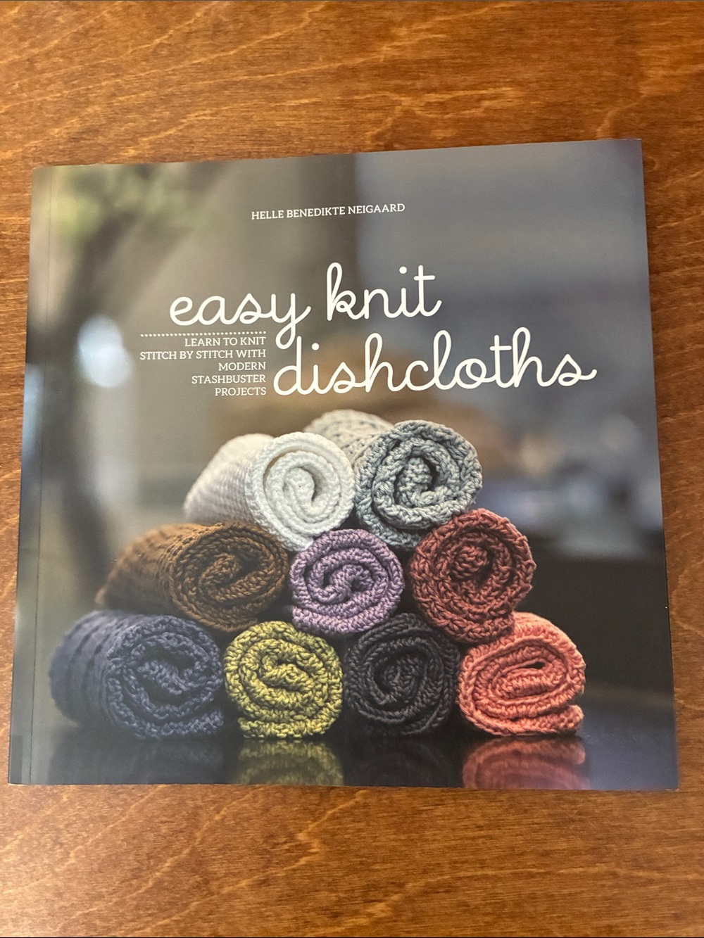 Easy Knit Dishcloths - Helle Benedikte Neigaard - Multicolor Yarn Stack
